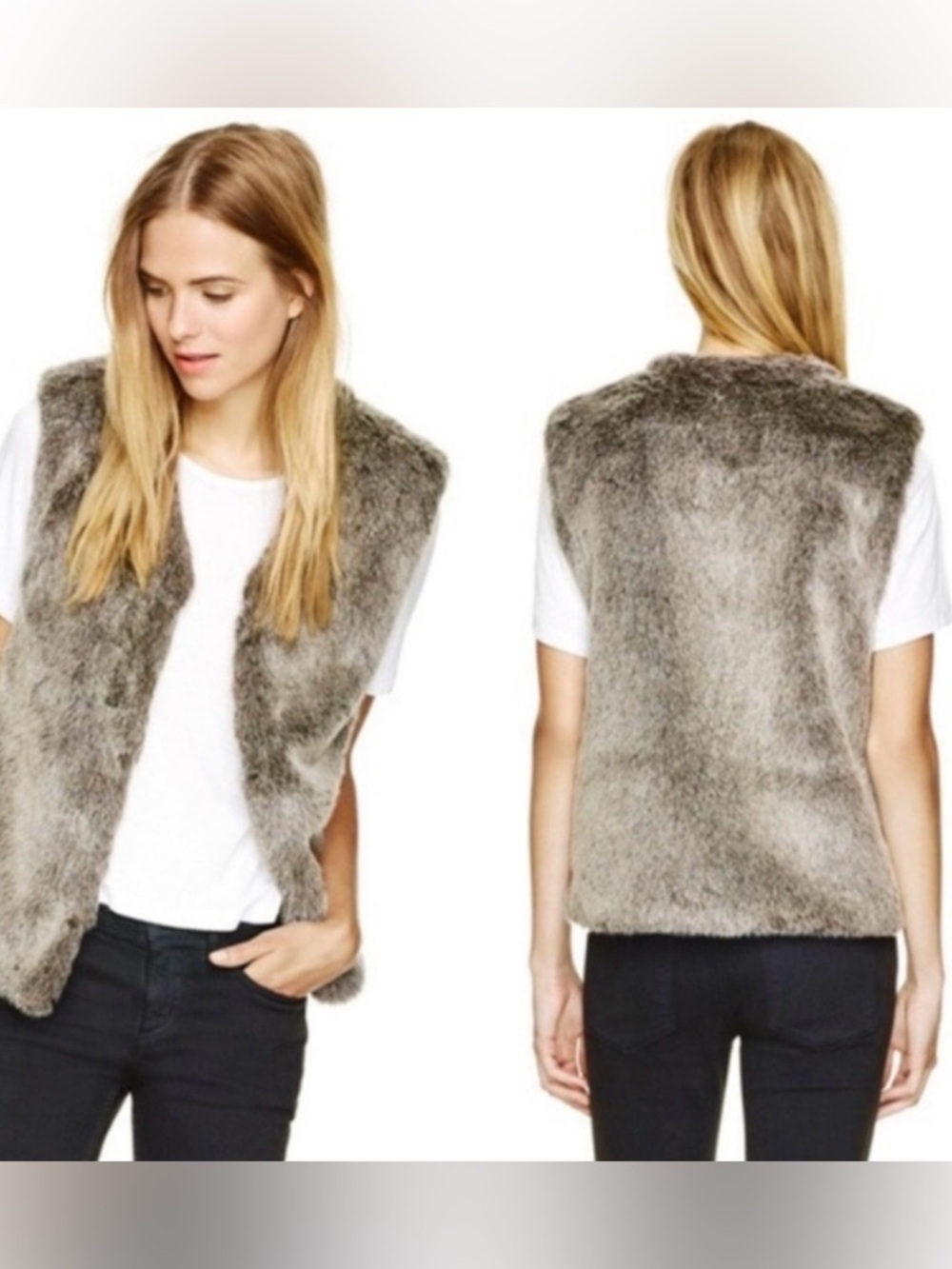 Talula Park Slope Sleeveless Faux Fur Vest from Aritzia!